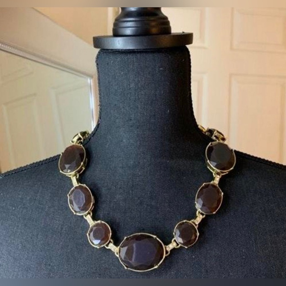 Brown and Gold statement necklace